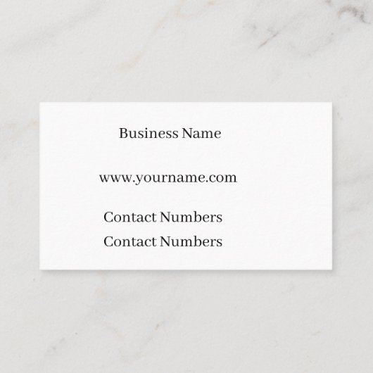 Bouw Visitekaartje (Achterkant)