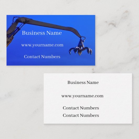 Bouw Visitekaartje (Voorkant / Achterkant)