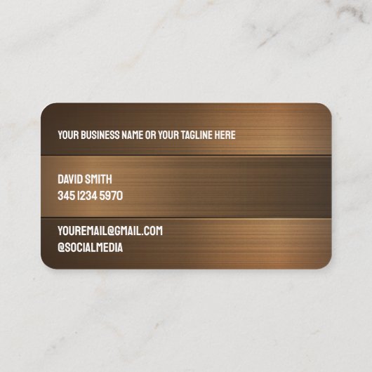 Bouw Visitekaartje (Achterkant)