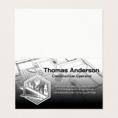 Bouw Visitekaartje (Buitenkant ongevouwen)