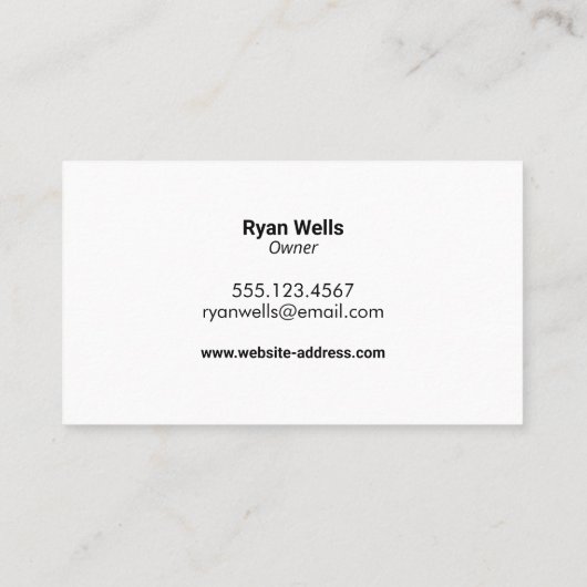 Bouw Visitekaartje (Achterkant)