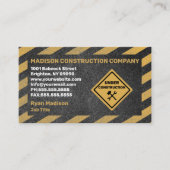 Bouw | Visitekaartje contractant (Voorkant)