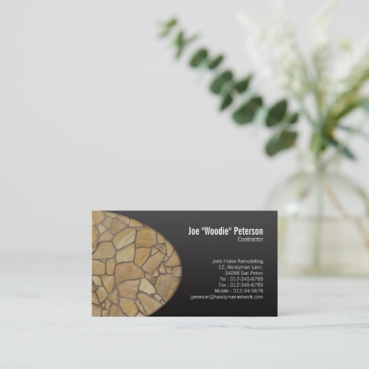 Bouw Visitekaartje Peachstone Pavement (Staand voorkant)