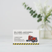 Bouw | Visitekaartje semi-vrachtwagenchauffeur (Staand voorkant)