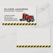 Bouw | Visitekaartje semi-vrachtwagenchauffeur (Voorkant / Achterkant)