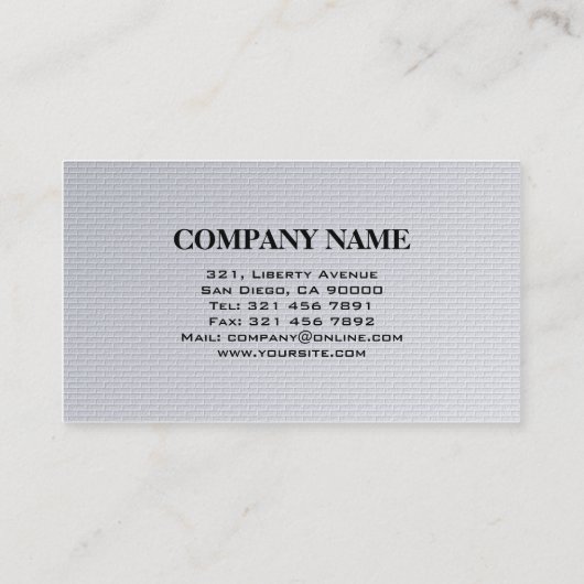 Bouw - Visitekaartjes (Achterkant)