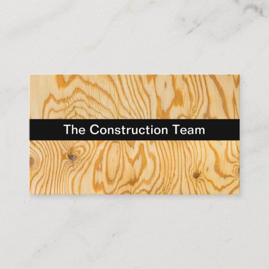 Bouw Visitekaartjes met multiplex (Voorkant)