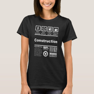 Bouw Voedingsfeiten Voor Bouw T-shirt