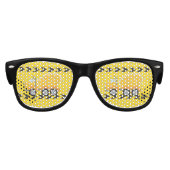 Bouw Voertuigbakkerij Gele verjaardag Kinder Zonnebril (Voorkant)