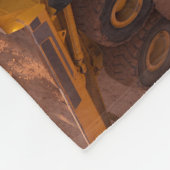 Bouw voertuigen collage fleece deken (Hoek)