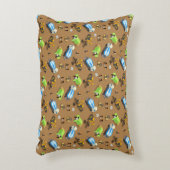 Bouw Voertuigen & Werknemers Patroon Gooi Pil Accent Kussen (Voorkant(Verticaal))