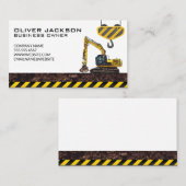 Bouw voertuigkraan visitekaartje (Voorkant / Achterkant)