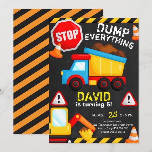 Bouw vogeltiter-chalkboardpomp kaart (Voorkant / Achterkant)