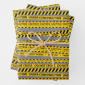 Bouw Voorzichtig Lijn Partij Cadeaus Decors Inpakpapier Vel (In situ)