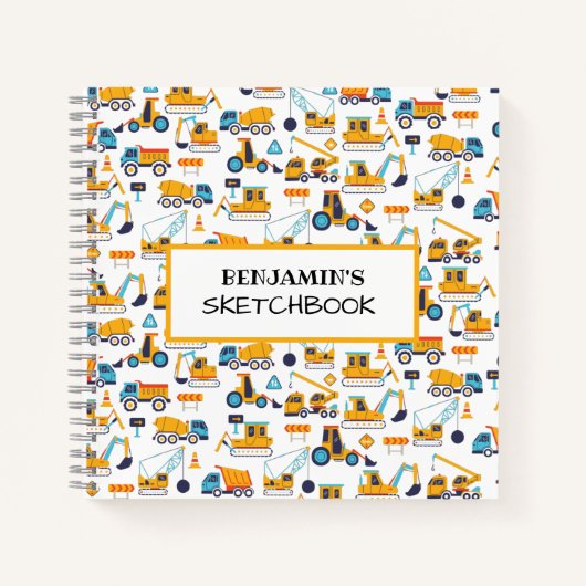 Bouw Vrachtwagen Aangepast zakboek Notitieboek (Voorkant)