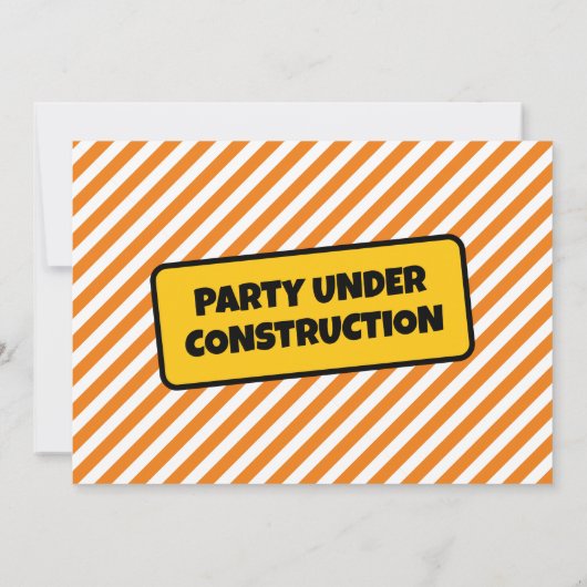 Bouw Vrachtwagen Birthday-uitnodiging Kaart (Achterkant)