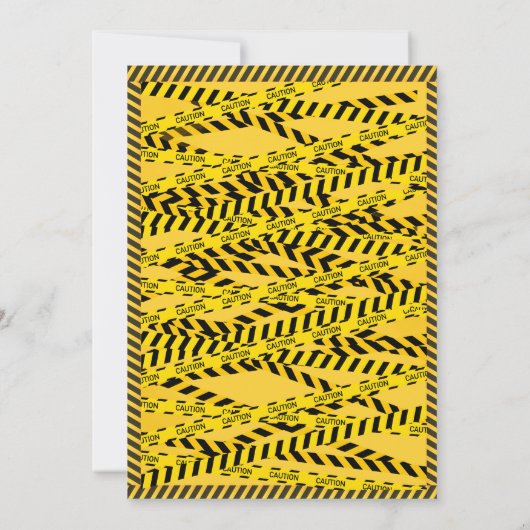 Bouw Vrachtwagen Birthday-uitnodiging Kaart (Achterkant)