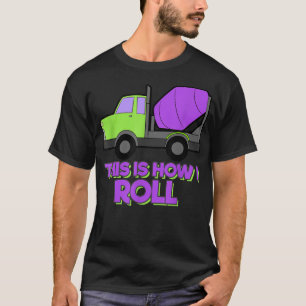 Bouw Vrachtwagen Excavator Concrete mixer Truck T-shirt