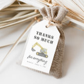 Bouw Vrachtwagen Voertuigen Jongens Favor Cadeaulabel