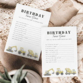 Bouw Vrachtwagen Voertuigen Jongens Verjaardag Tri