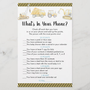 Bouw vrachtwagen wat er in je telefoonspel zit