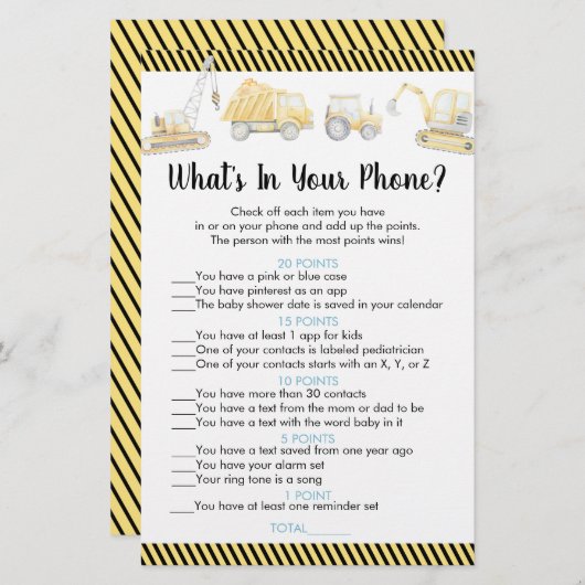 Bouw vrachtwagen wat er in je telefoonspel zit (Voorkant / Achterkant)