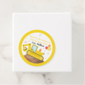 Bouw vrachtwagenladingen vun Birthday Dank u Bedankjes Labels (In situ)