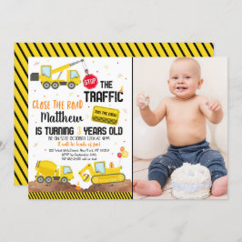 Bouw vrachtwagenpomp - vrachtwagen - Birthday Kaart