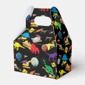 Bouw vrachtwagens dinosauriërs in de ruimte van Bi Bedankdoosjes (Achterkant)