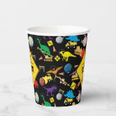 Bouw vrachtwagens dinosauriërs in de ruimte van Bi Papieren Bekers (Links)