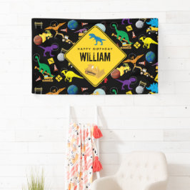 Bouw vrachtwagens dinosauriërs in de ruimte van Bi Spandoek