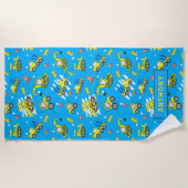 Bouw Vrachtwagens strand Strandlaken (Voorkant)