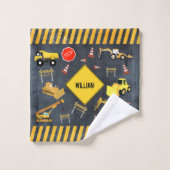 Bouw vrachtwagens Zware machinekamer Bad Handdoek (Wasdoekje)