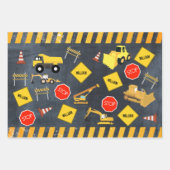 Bouw vrachtwagens Zware machinekamer Inpakpapier Vel (Voorkant 3)