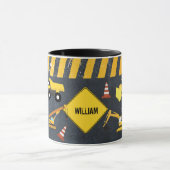 Bouw vrachtwagens Zware machinekamer Mok (Midden)