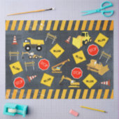 Bouw vrachtwagens Zware machinekamer Tissuepapier (Craft)