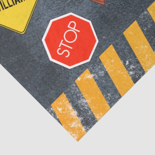 Bouw vrachtwagens Zware machinekamer Tissuepapier (Detail)