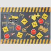 Bouw vrachtwagens Zware machinekamer Tissuepapier (Voorkant)