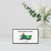 Bouw vuilniswagen visitekaartje (Staand voorkant)