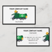 Bouw vuilniswagen visitekaartje (Voorkant / Achterkant)