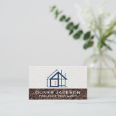 Bouw | Woningbouw | Aannemer Visitekaartje (Staand voorkant)
