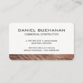 Bouw / Zaag en Hout Visitekaartje (Achterkant)