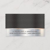 Bouw | Zaag  | Metalen Grill Hammen Pictogram Visitekaartje (Achterkant)