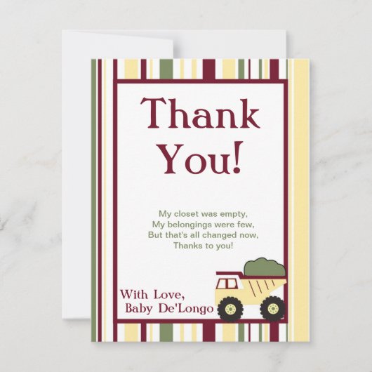 Bouw Zone Flat Dank u kaart (Voorkant)