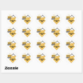 Bouw Zone Tshirts en geschenken Ronde Sticker (Vel)
