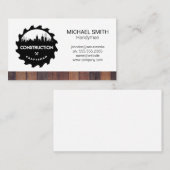 Bouw Zw City Logo | Houtsim Visitekaartje (Voorkant / Achterkant)