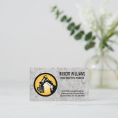 Bouw | Zware machines | Beton Afsprakenkaartje (Staand voorkant)