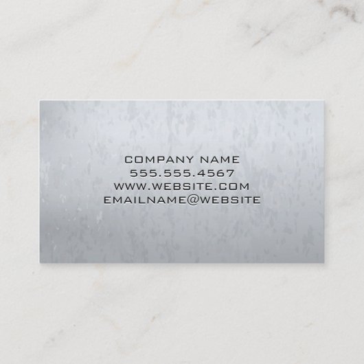 Bouw zware machines | Bouwers Visitekaartje (Achterkant)