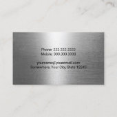 Bouw Zware uitrusting Skid Steer Operator Visitekaartje (Achterkant)