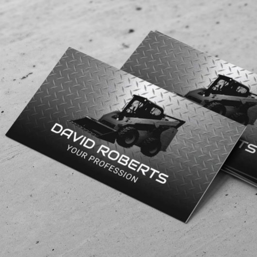 Bouw Zware uitrusting Skid Steer Operator Visitekaartje